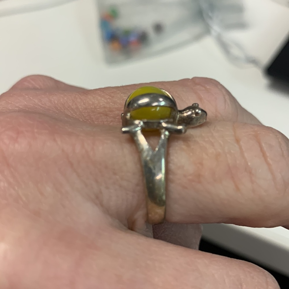 Interchangeable 17 stone 925 turtle ring - Picture 2 of 10